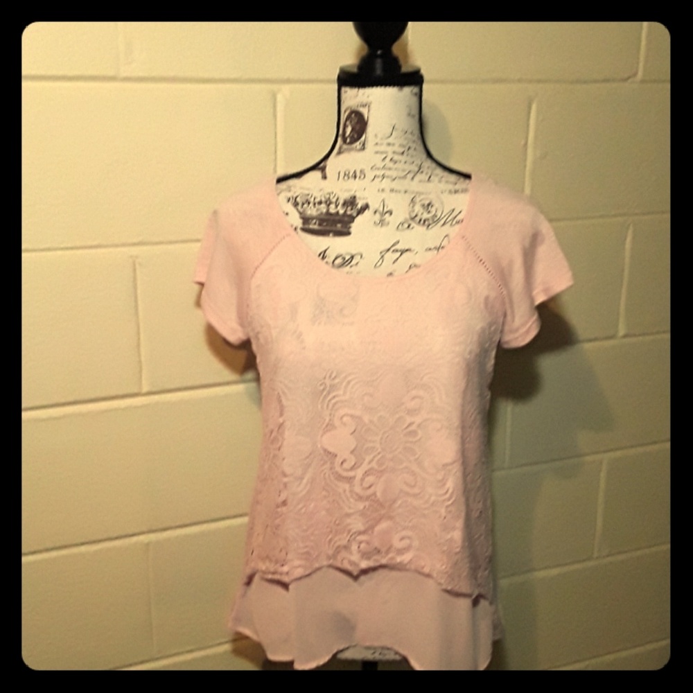 Light pink tunic sz medium